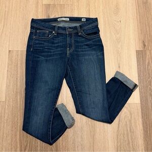 BKE Dakota Dark Blue Jeans with Ankle Cuff size 28R